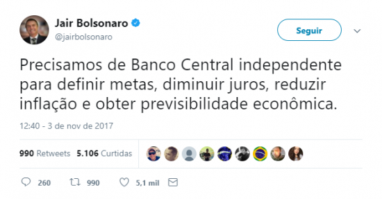 Resultado de imagem para tweets bolsonaro