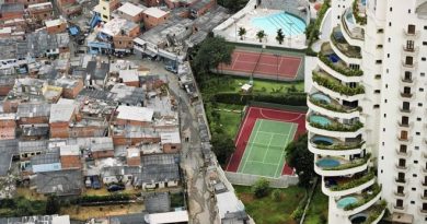 Paraisópolis e Morumbi - contraste de espaço, tempo e condições de vida.